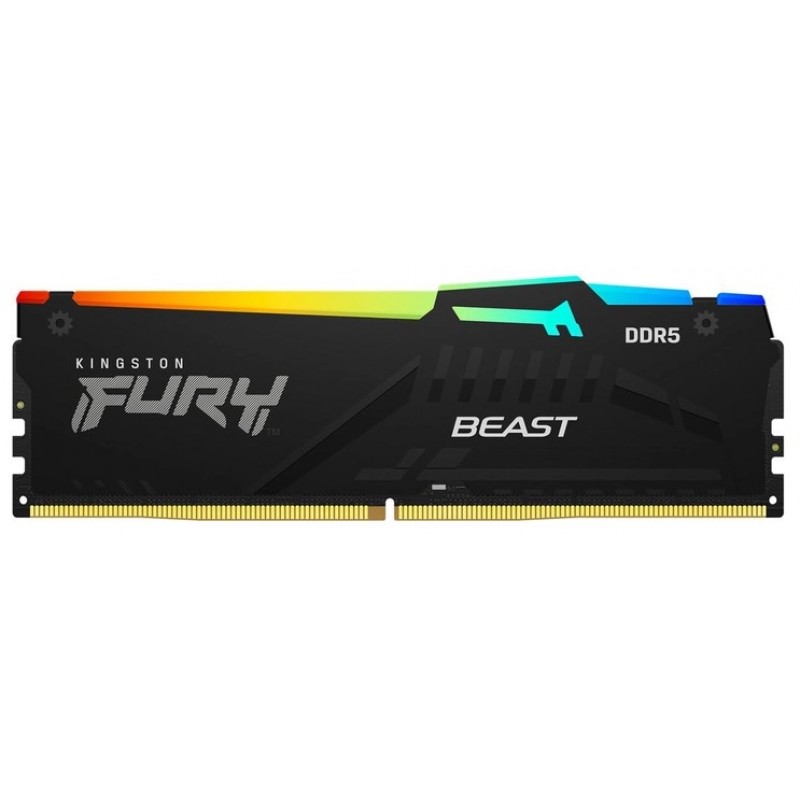 Kingston Пам'ять ПК DDR5 16GB 5600 Beast Black RGB