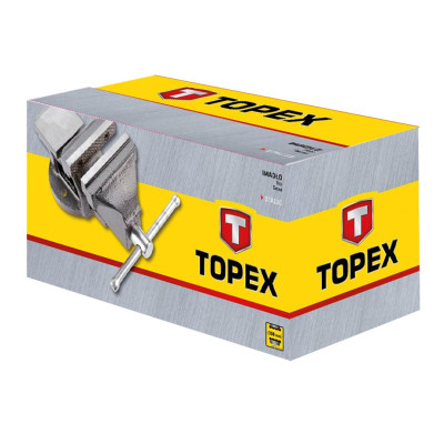 Topex Тиски, поворотні, чавунні, 100мм, 5.3кг