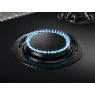 Electrolux Варильна поверхня комбінована (2 газ + 3 інд), 90см, розширена зона, чугун, чорний