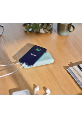 Trust Акумулятор портативний літій-іонний power bank Redoh, 20000мА·рік, USB-A/2хUSB-C, 18W, QC 3.0, PD, зелений