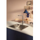 Grohe Змішувач для кухні Blue Pure Minta, довж.виливу - 223мм, поворотний/витяжний, 1+1фильтр, супер сталь