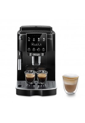 Delonghi Кавомашина Magnifica Start, 1.8л, зерно+мелена, ручний капучинатор, дисплей, авторецептів -4, підігрів чашок, чорний