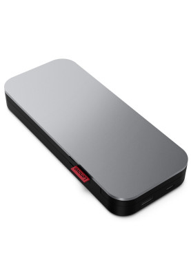 Lenovo Портативний зарядний пристрій Power Bank 20000 mAh, Go USB-C Laptop, Thunder Black
