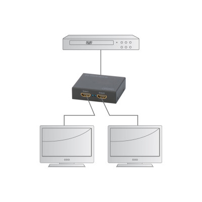 Digitus Подовжувач 4K HDMI Splitter, 2-port