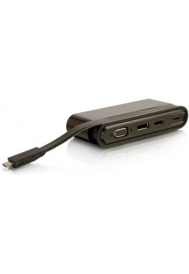 C2G Док станція USB-C на HDMI, DP, VGA, USB, Power Delivery до 65W