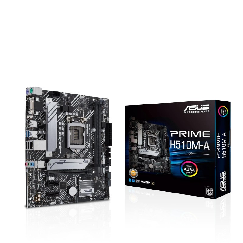 ASUS Материнcька плата PRIME H510M-A s1200 H510 2xDDR4 HDMI-DP-VGA mATX