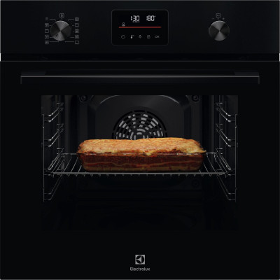 Electrolux Духовий шафа Electrolux електричний, 65л, A+, дисплей, конвекція, піроліз, телескопічні напрямні, чорний