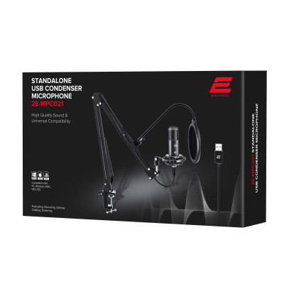 2E Мікрофон для ПК MPC021 Streaming, USB