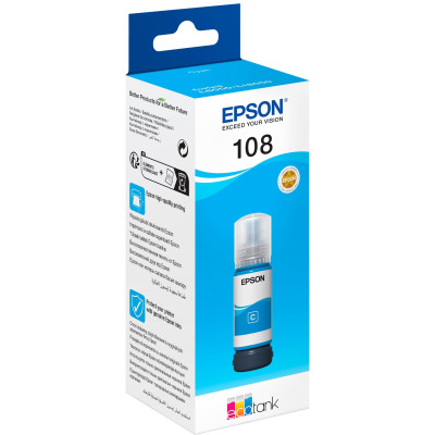 Epson Контейнер з чорнилом 108 EcoTank L8050/L18050 cyan
