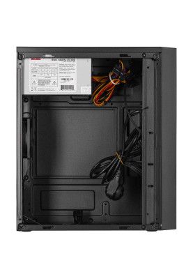 2E Корпус TeamX TMX04 з БЖ 2E ATX400W, 2xUSB2.0, 1x80мм, VGA 220мм, mATX, чорний