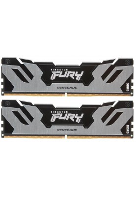 Kingston Пам'ять ПК DDR5 32GB KIT (16GBx2) 7600 FURY Renegade XMP Срібний