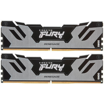 Kingston Пам'ять ПК DDR5 32GB KIT (16GBx2) 7600 FURY Renegade XMP Срібний