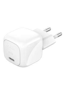 Belkin Зарядний пристрій мережевий 30Вт USB-С PD PPS, білий