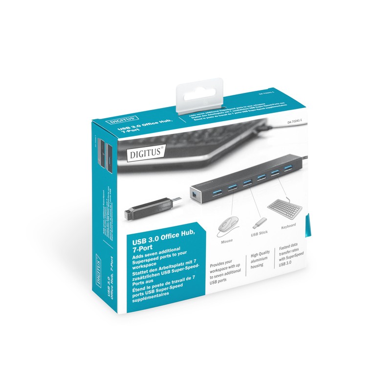 Digitus Концентратор USB 3.0 Hub, 7 Port