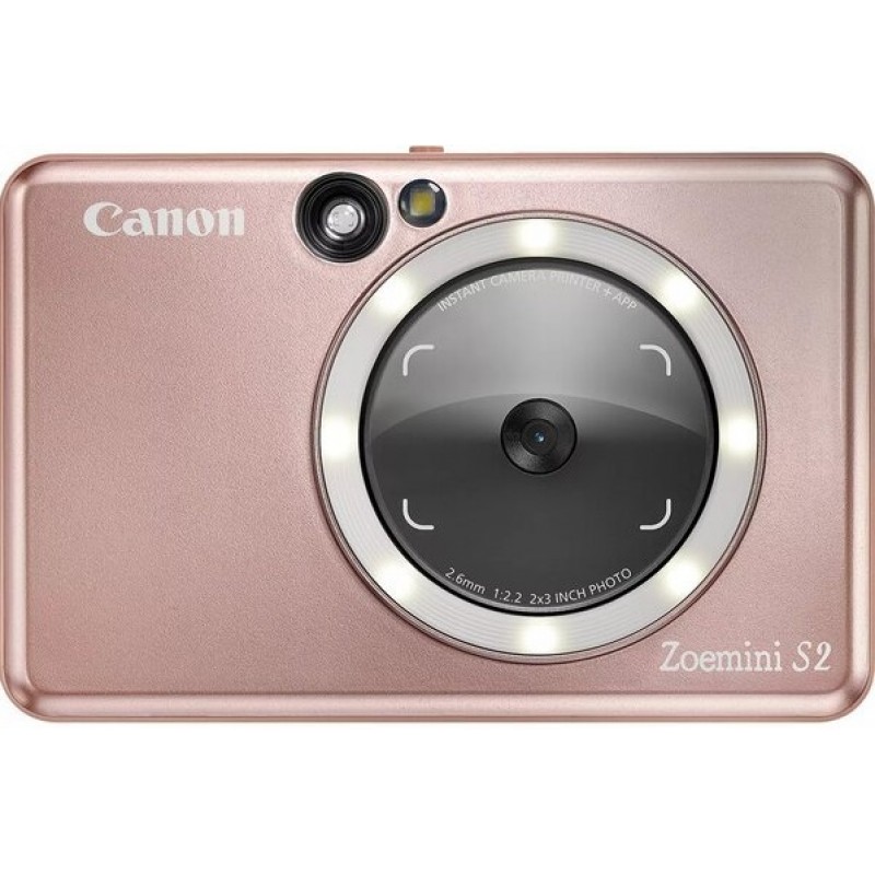 Canon Портативна камера-принтер ZOEMINI S2 ZV223 Rose Gold