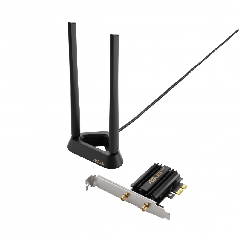 ASUS WiFi-адаптер PCE-AXE59BT Bluetooth 5.2 PCI Express WPA3 OFDMA MU-MIMO