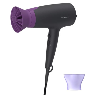 Philips Фен DryCare, 2100Вт, 4 режими, іоніз-я, хол. обдув, чорний