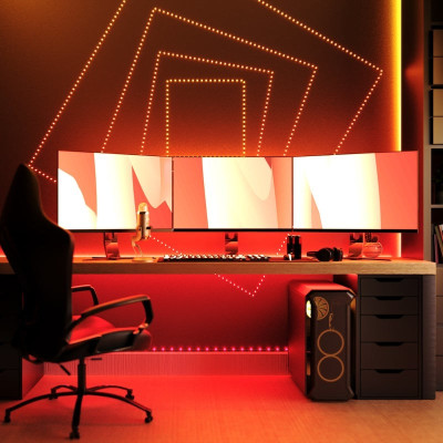 Twinkly Гірлянда Smart LED Twinkly Dots Lights RGB 400 IP44 20м кабель чорний