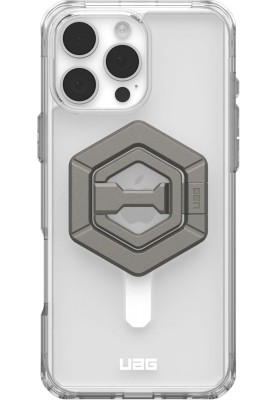 UAG Чохол+магнітне кільце-тримач для Apple iPhone 16 Pro Max, Plyo MagSafe, Ice White/Titanium Stand