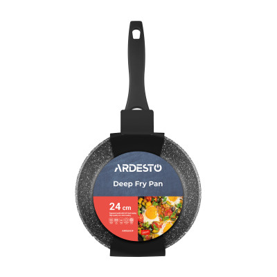 ARDESTO Сковорода глибока Gemini Anzio, 24см, алюміній, чорний