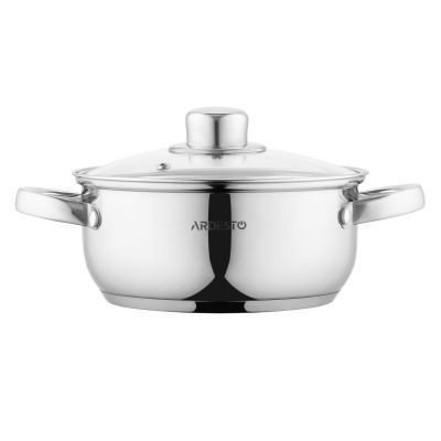 ARDESTO Каструля Gemini Gourmet, скляна кришка, 1.8 л, нержавіюча сталь
