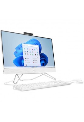 HP Комп'ютер персональний моноблок 205-G8 23.8" FHD IPS AG, AMD R3-5300U, 8GB, F256GB, UMA, WiFi, кл+м, 2р, DOS, білий