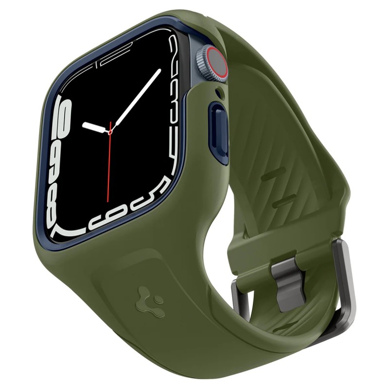Spigen Чохол та ремінець 2в1 для Apple Watch 45mm Liquid Air Pro, Moss Green