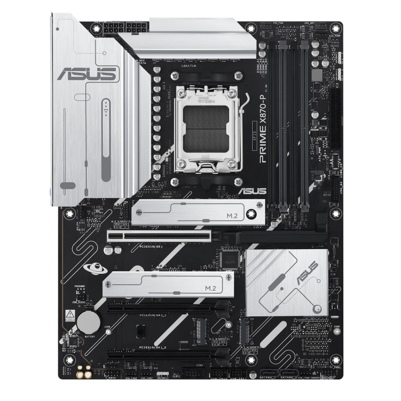 ASUS Материнcька плата PRIME X870-P sAM5 X870 4xDDR5 M.2 HDMI ATX