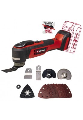 Einhell Багатофункціональний інструмент акумуляторний TP-MG 18 Li BL - Solo PXC 18В 11000-20000кол·хв кут коливань 3.2° 1.08 кг без АКБ і ЗП