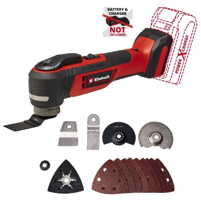 Einhell Багатофункціональний інструмент акумуляторний TP-MG 18 Li BL - Solo PXC 18В 11000-20000кол·хв кут колінь 3.2° 1.08 кг без АКБ і ЗП Einhell Багатофункціональний інструмент акумуляторний TP-MG 18 Li BL - Solo PXC 18В 11000-20000кол·хв кут колінь 3.2° 1.08 кг без АКБ і ЗП