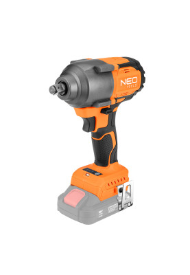 Neo Tools Гайковерт ударний Energy+ 18В безщітковий 2400обхв 850Нм 1/2" 3 швидкості 1.8кг без АКБ та ЗП
