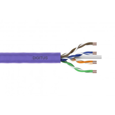 Digitus Кабель "вита пара" CAT 6 U-UTP, 305м, AWG 23/1, LSZH Cca, фіолетовий