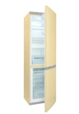 SNAIGE Холодильник з нижн. мороз., 194.5x60х65, холод.відд.-233л, мороз.відд.-88л, 2дв., A++, ST, бежевий