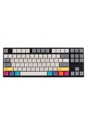 Varmilo Клавіатура механічна VEM87 CMYK 87Key, EC V2 Daisy, USB-A, EN/UKR, White Led, Чорний