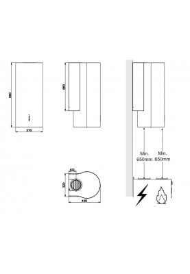 Faber Витяжка купольна, 37см, 1035м3ч, Eclipse Ev8 Led X A37, нерж