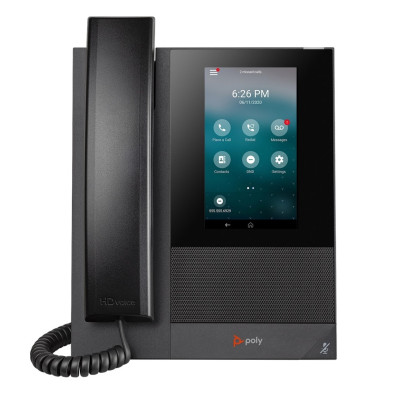 Poly SIP-телефон CCX 400, RJ9, USB, сертифікат Microsoft Teams, PoE, чорний Poly SIP-телефон CCX 400, RJ9, USB, сертифікат Microsoft Teams, PoE, чорний