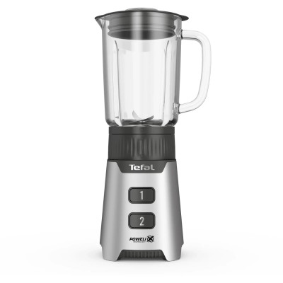 Tefal Блендер стаціонарний Minimix Glass 400Вт, чаша-700мл, ємність для смузі to go, скло, сірий