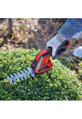 Einhell Ножиці для кущів акумуляторні GC-CG 36/70 Li, 3.6В, акб 2Аг, різ 7/11см, крок різу 8мм, телескопічна ручка, 0.61 кг