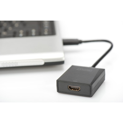 Digitus Адаптер USB 3.0 - HDMI Full HD, M/F, 0.15 m