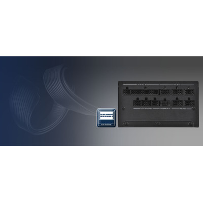 SilverStone Блок живлення Hela Cybenetics HA1200R-PM (1200W), >90%, 80+ Platinum, 135mm