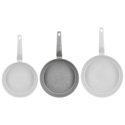 ARDESTO Сковорідка Gemini Gourmet з кришкою 26 см, сірий мармур, алюміній