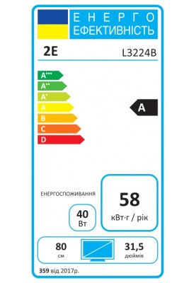 2E Монітор 31.5" L3224B 2xHDMI, DP, VA, 3840x2160, MM