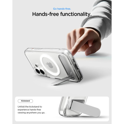 Spigen Чохол Spigen для iPhone 17, Ultra Hybrid S MagFit, Clear White