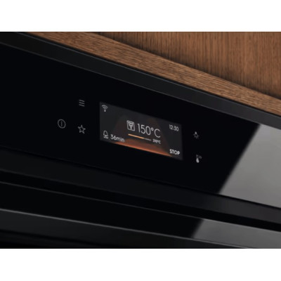 Electrolux Духовий шафа електричний, 72л, A+, дисплей, конвекція, піроліз, телескопічні напрямні, чорний