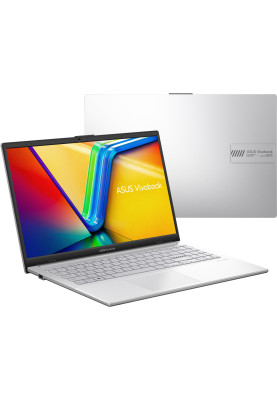 ASUS Ноутбук Vivobook GO E1504FA-BQ534 15.6" FHD IPS, AMD R5-7520U, 16GB, F512GB, UMA, NoOS, Сріблястий