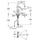 Grohe Змішувач для кухні Blue Pure Start, довж.виливу - 223мм, поворотний, 1+1 фільтр, хром