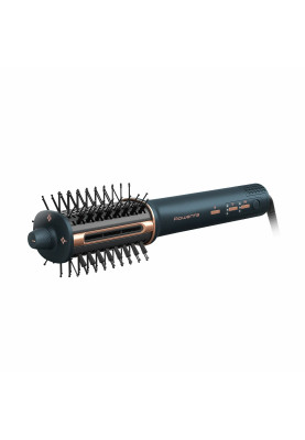 Rowenta Фен-щітка Air Brush 3D, 1200Вт, 3 режими, іоніз-я, хол. обдув, функція фену, кераміка, чорно-золотий