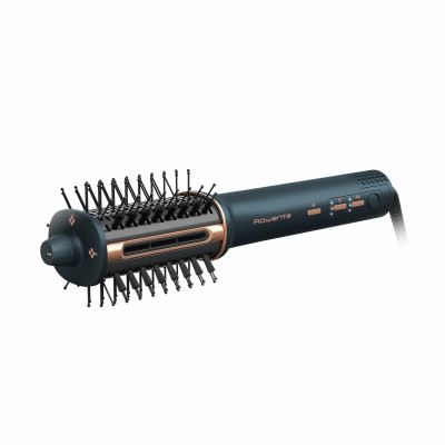 Rowenta Фен-щітка Air Brush 3D, 1200Вт, 3 режими, іоніз-я, хол. обдув, функція фену, кераміка, чорно-золотий