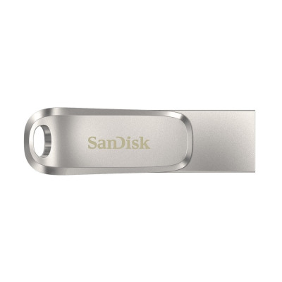 SanDisk Накопичувач 512GB USB 3.1 Type-A + Type-C Dual Drive Luxe Срібний