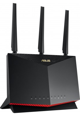 ASUS Маршрутизатор RT-AX86U PRO AX5700 4xGE LAN 1xGE WAN 1x2.5GE WAN/LAN 1xUSB3.2 1xUSB2.0 MU-MIMO OFDMA MESH